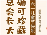 湖南大唐電氣祝大家六一快樂！